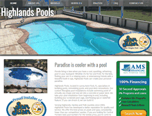 Tablet Screenshot of highlands-pools.com